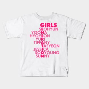 GIRL'S GENERATION Font Kids T-Shirt